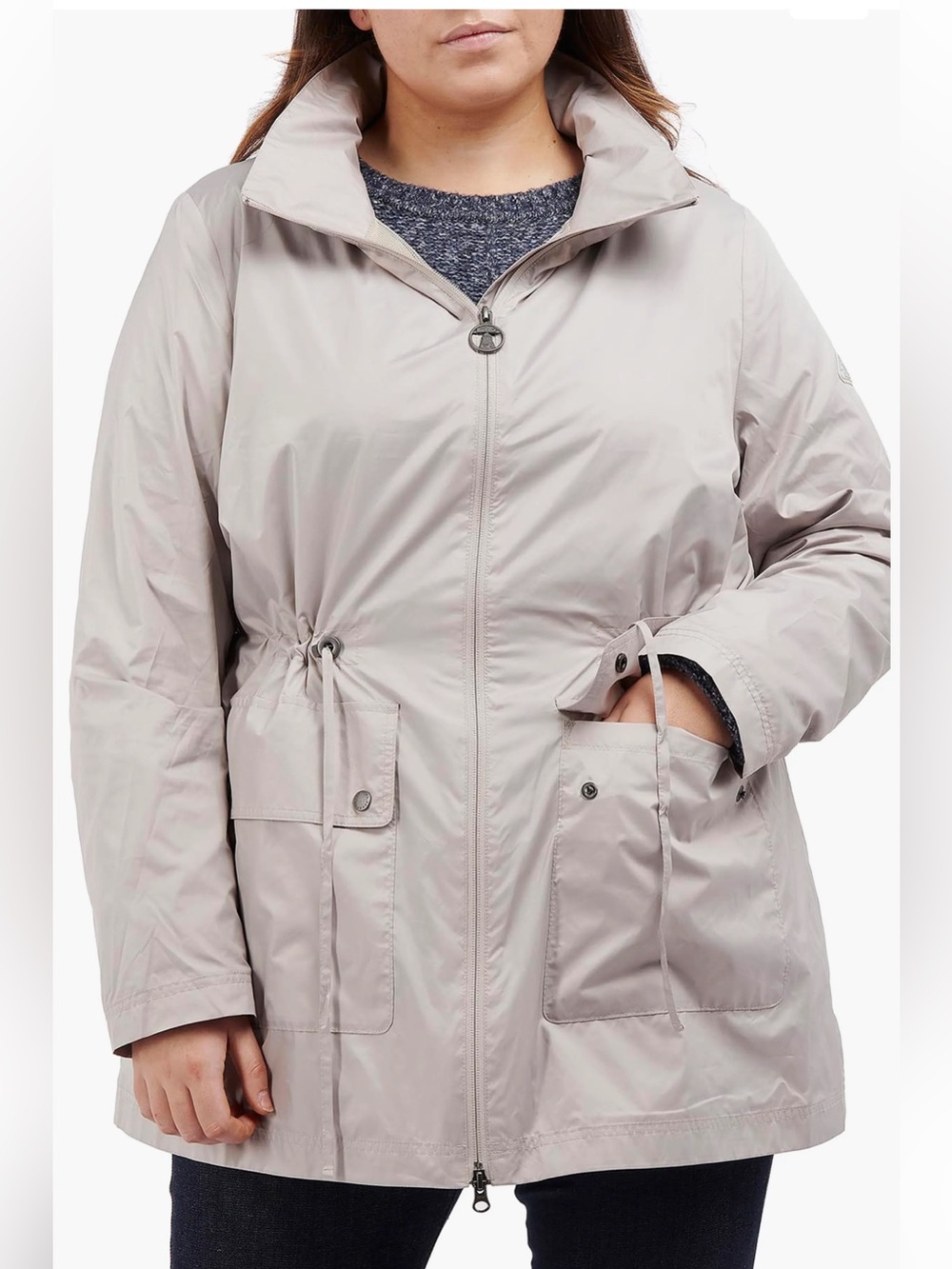 Barbour Sz 1X Campion Showerproof Plus Jacket Water Resistant Coat Plus size New
